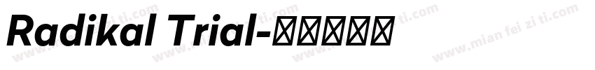 Radikal Trial字体转换